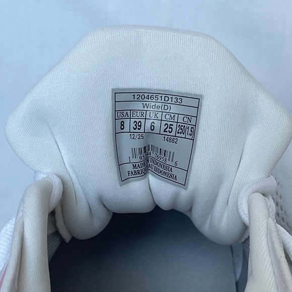 Brooks Glycerin 23 Size 8 Wide White Pink Harbor Mist - Picture 8 of 9